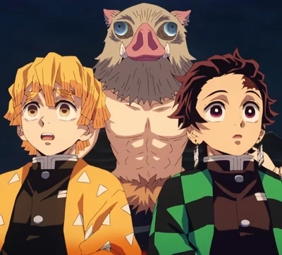 Tanjiro, Zenitsu, Inosuke